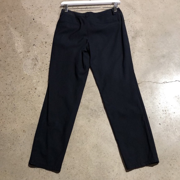 Helmut Lang Navy Tech Pintuck Tapered Trousers - Picture 2 of 8